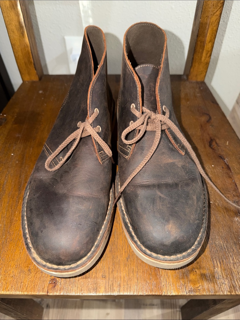 Clark’s Brown Leather Men's Chukka Boots